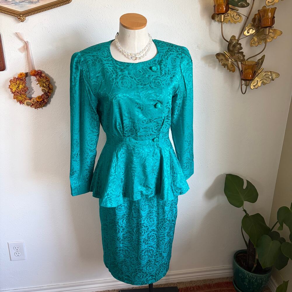 80s Vintage Silk Set